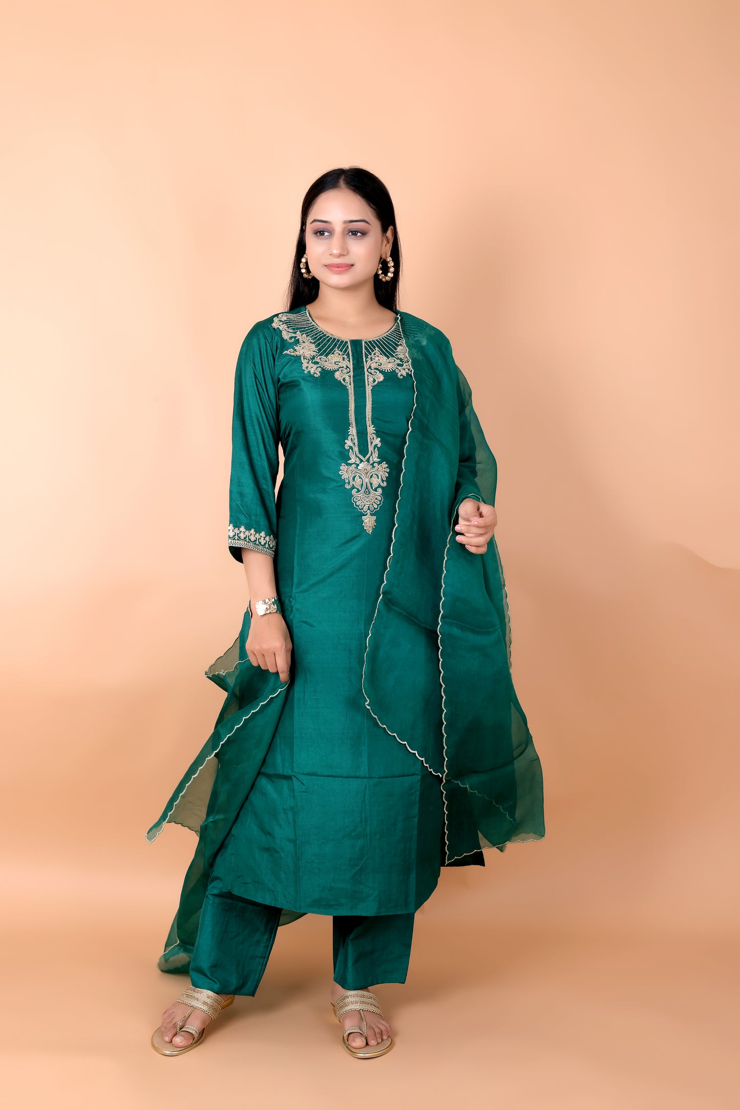 HAND MARODI- SILK SUIT SET