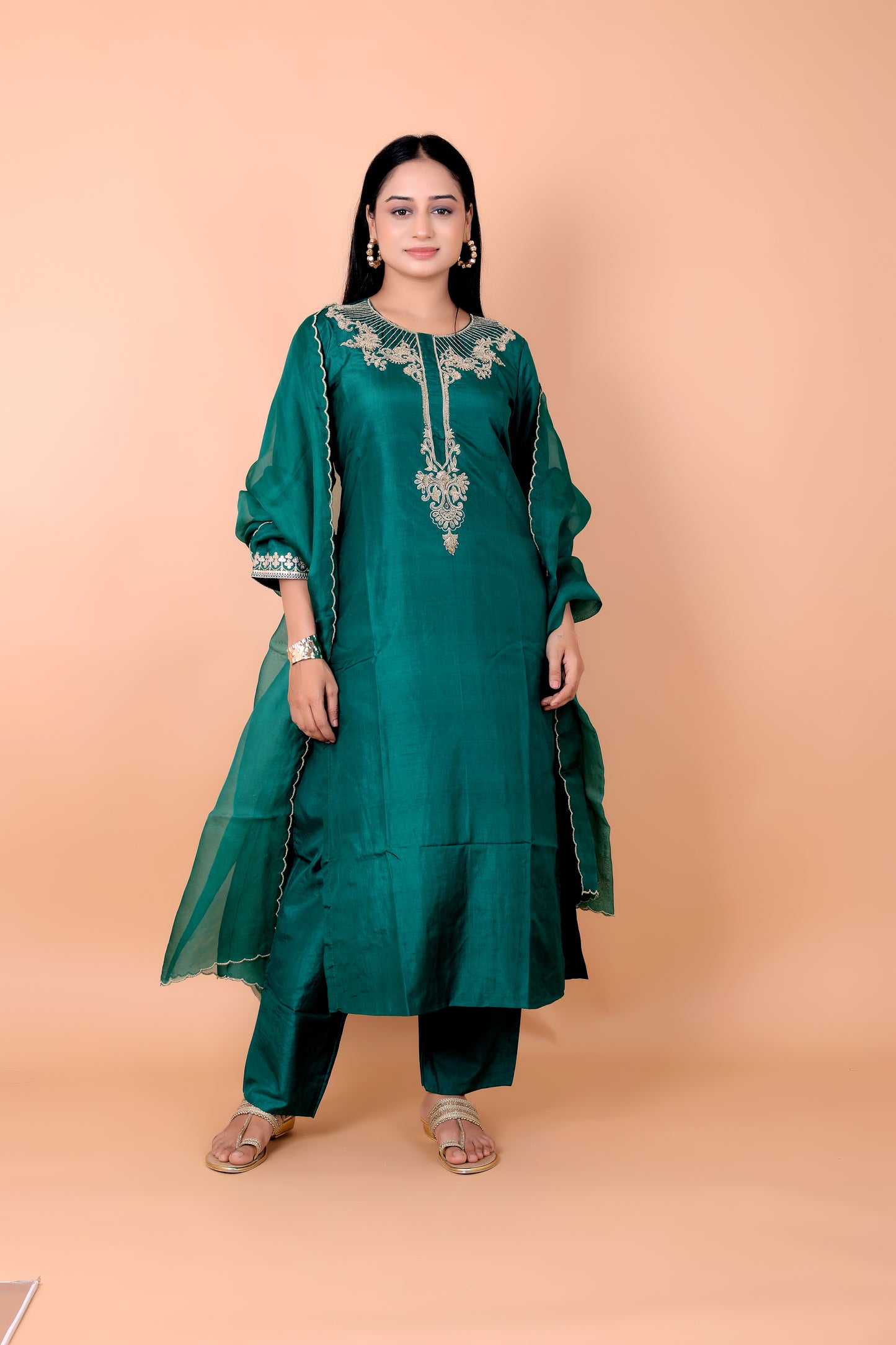 HAND MARODI- SILK SUIT SET