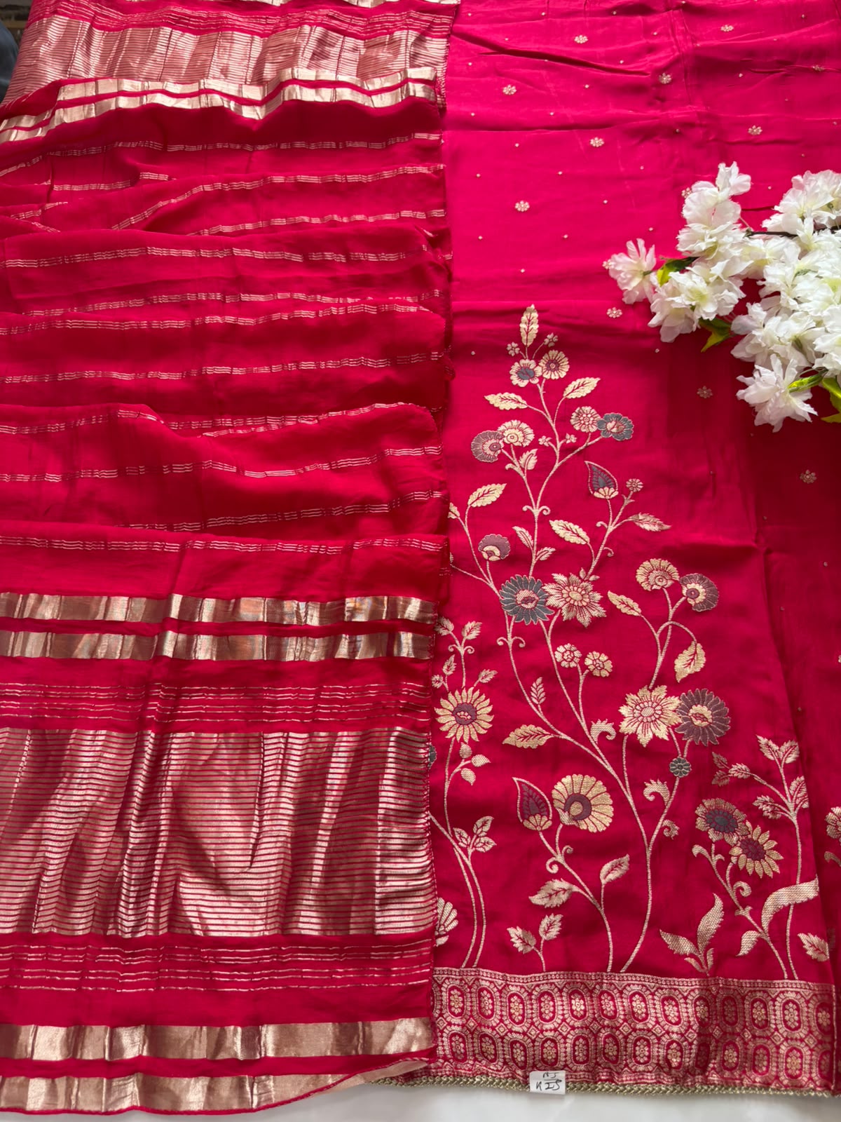Premium Silk Suit Set with Silk Dupatta & Cotton Bottom