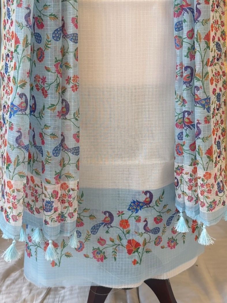 Exclusive Banarasi Kota Checks Digital Print Suit Set