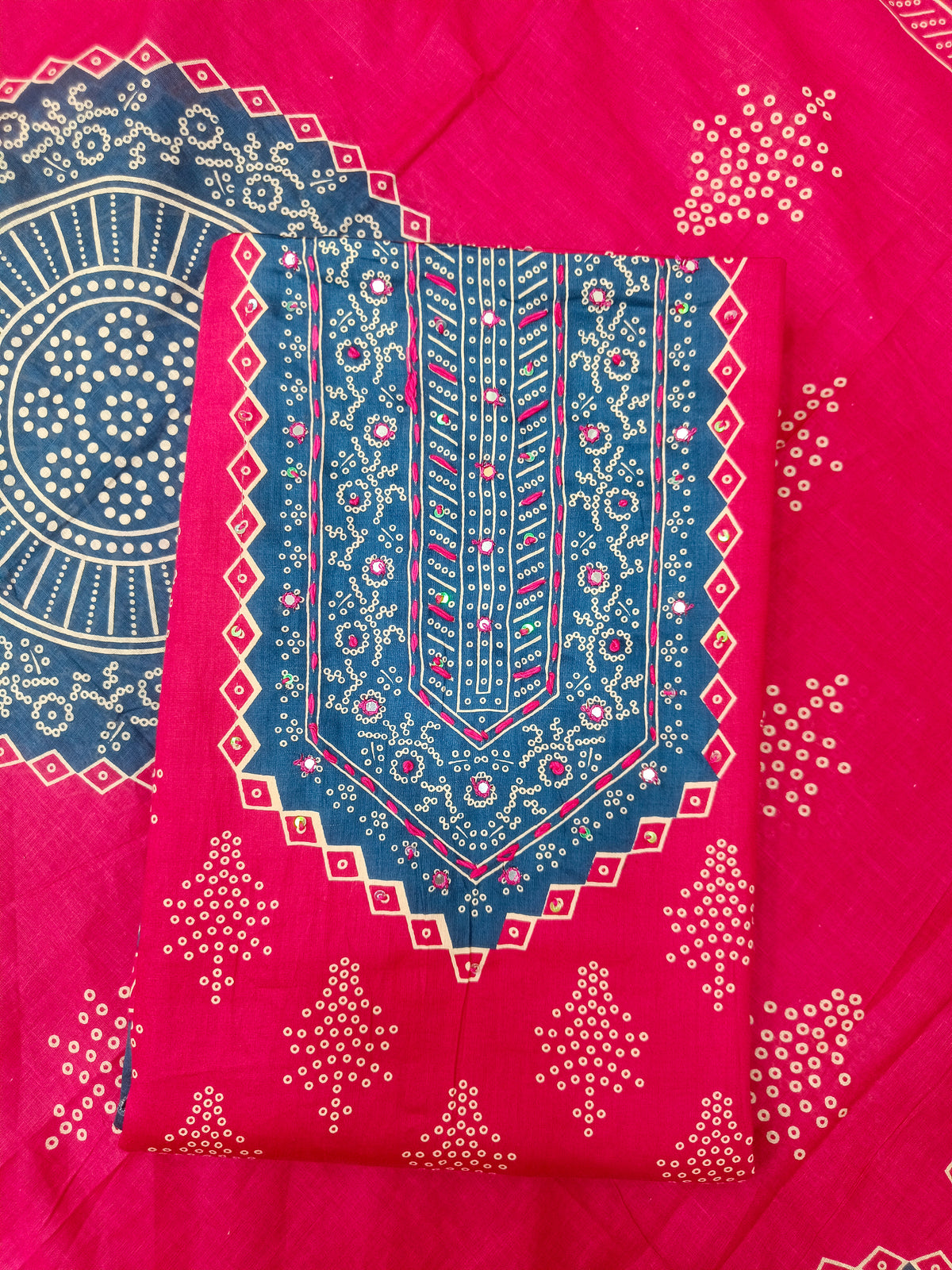 Beautiful Jam Cotton Suit Set – Premium