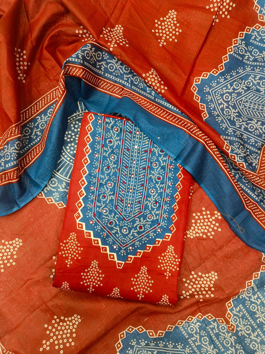 Beautiful Jam Cotton Suit Set – Premium