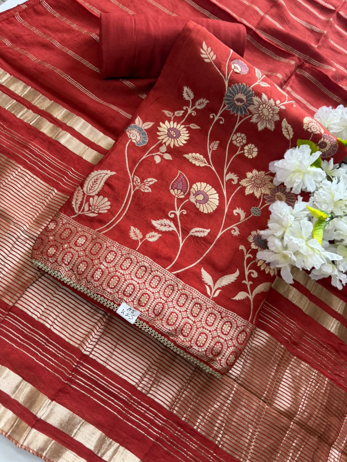 Premium Silk Suit Set with Silk Dupatta & Cotton Bottom
