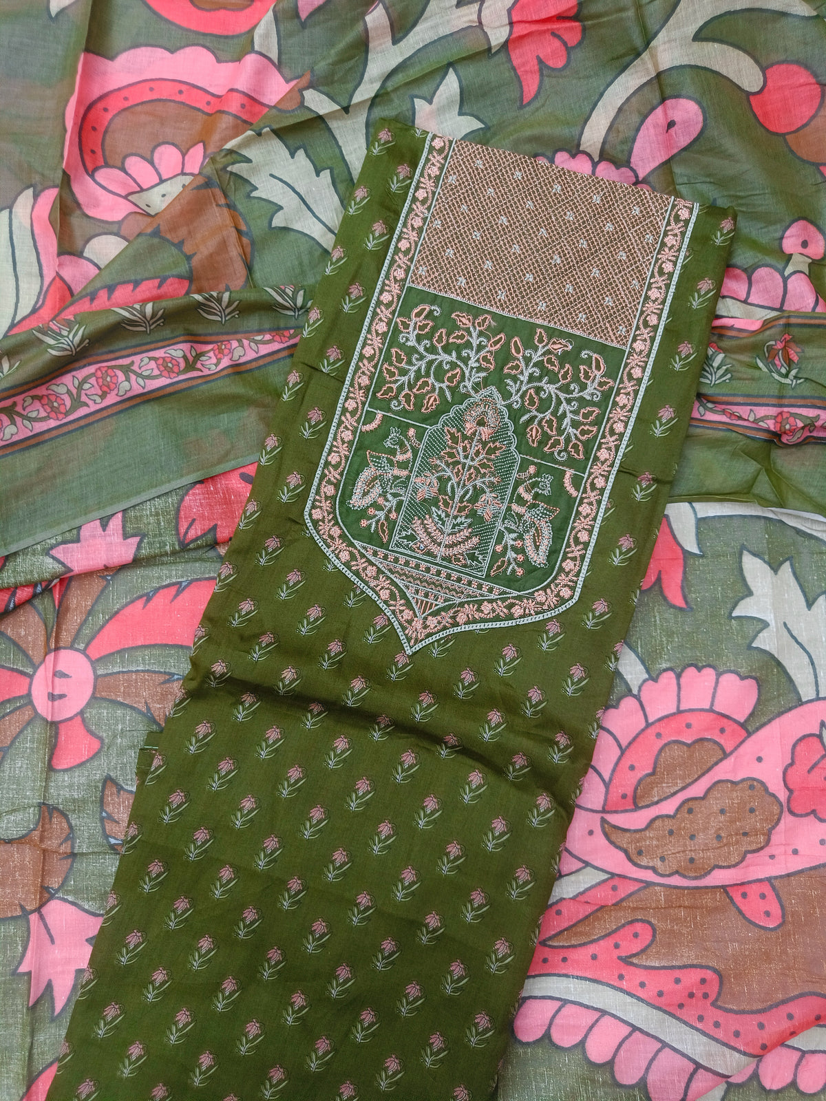Pure Jaam Cotton Suit Set with Handcrafted Detailing