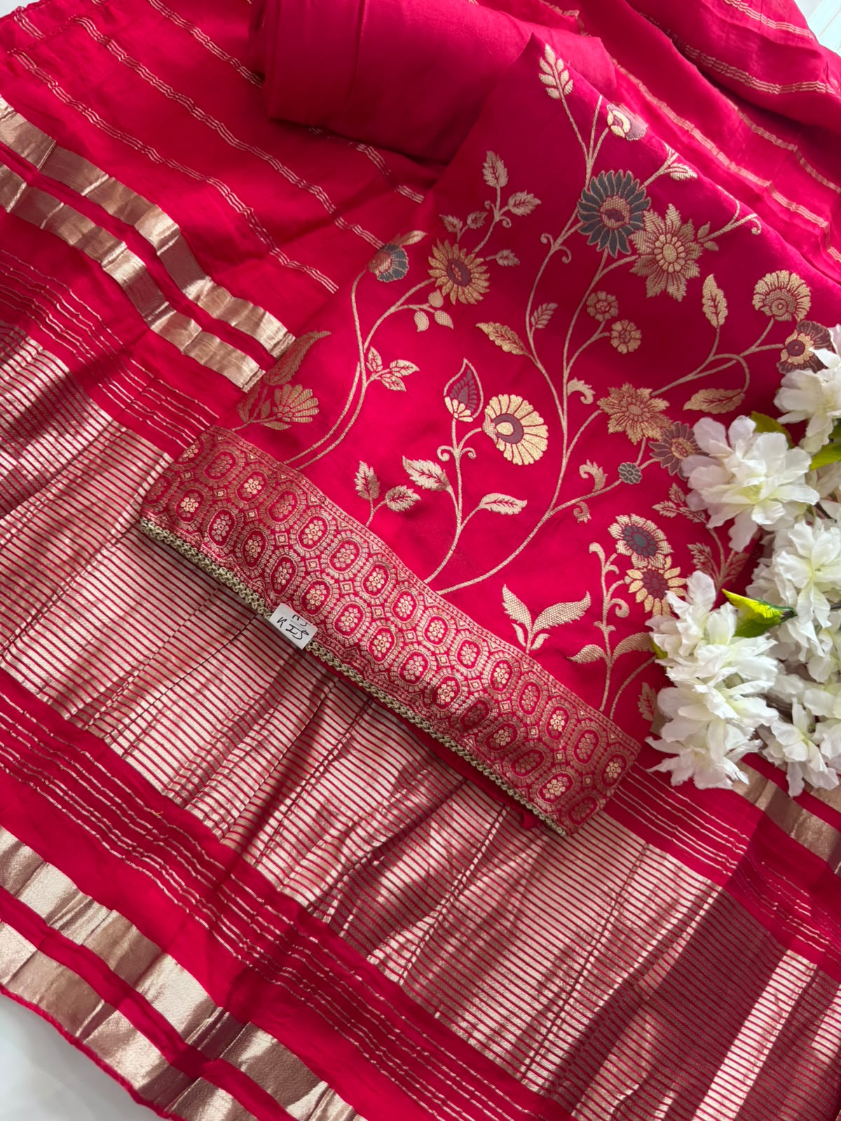 Premium Silk Suit Set with Silk Dupatta & Cotton Bottom